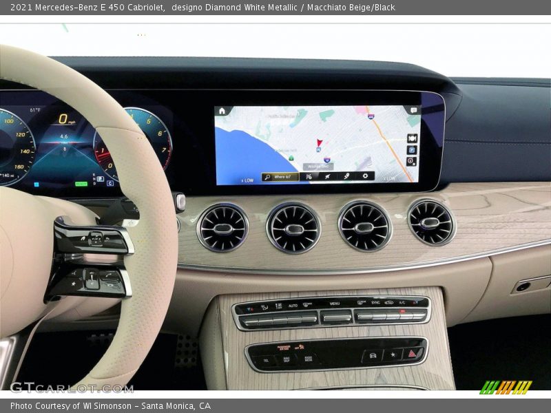 designo Diamond White Metallic / Macchiato Beige/Black 2021 Mercedes-Benz E 450 Cabriolet