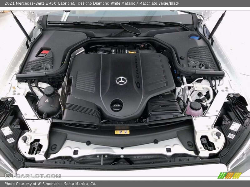 designo Diamond White Metallic / Macchiato Beige/Black 2021 Mercedes-Benz E 450 Cabriolet