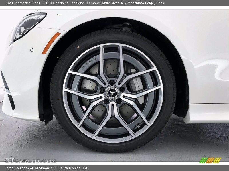 designo Diamond White Metallic / Macchiato Beige/Black 2021 Mercedes-Benz E 450 Cabriolet