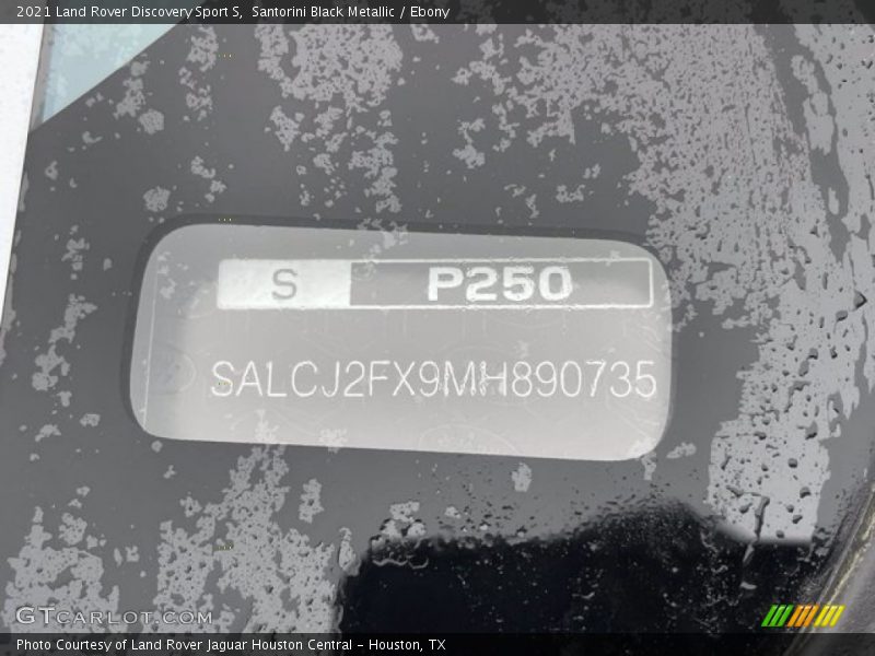 Santorini Black Metallic / Ebony 2021 Land Rover Discovery Sport S