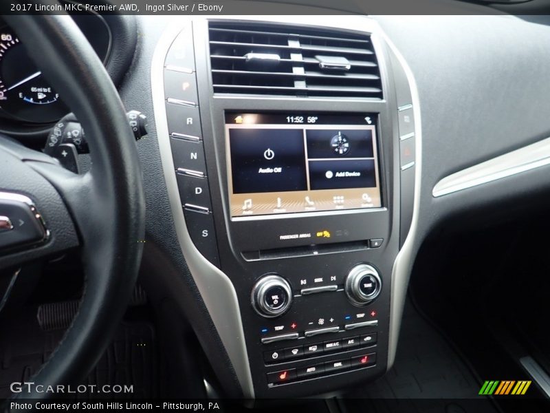 Ingot Silver / Ebony 2017 Lincoln MKC Premier AWD