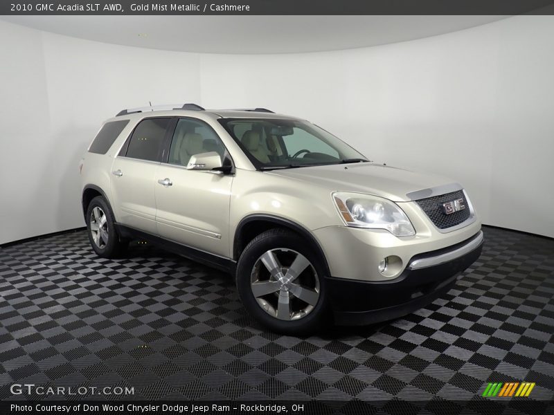 Gold Mist Metallic / Cashmere 2010 GMC Acadia SLT AWD