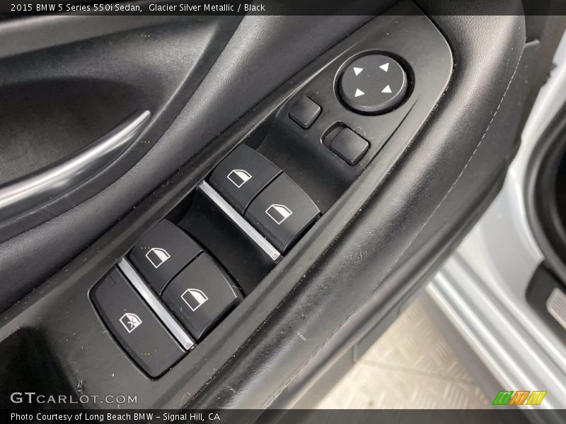 Glacier Silver Metallic / Black 2015 BMW 5 Series 550i Sedan