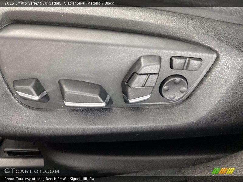 Glacier Silver Metallic / Black 2015 BMW 5 Series 550i Sedan