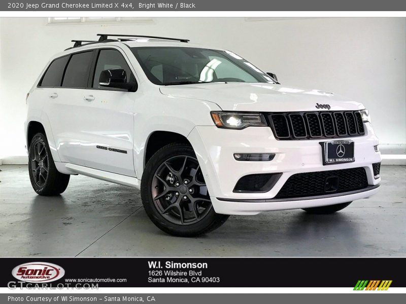 Bright White / Black 2020 Jeep Grand Cherokee Limited X 4x4