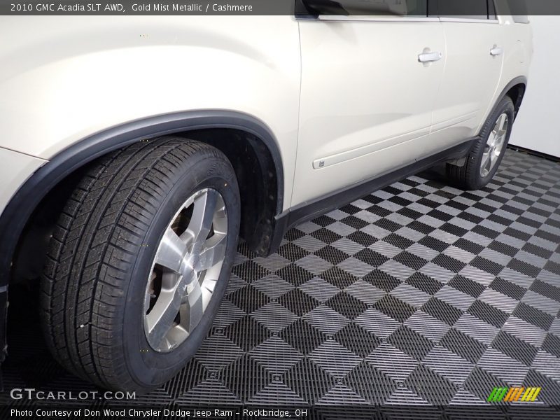 Gold Mist Metallic / Cashmere 2010 GMC Acadia SLT AWD