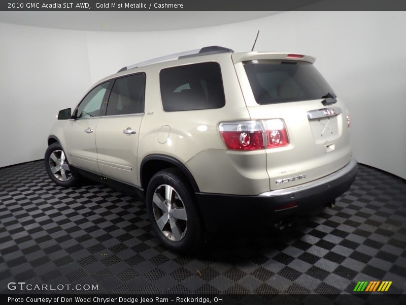 Gold Mist Metallic / Cashmere 2010 GMC Acadia SLT AWD