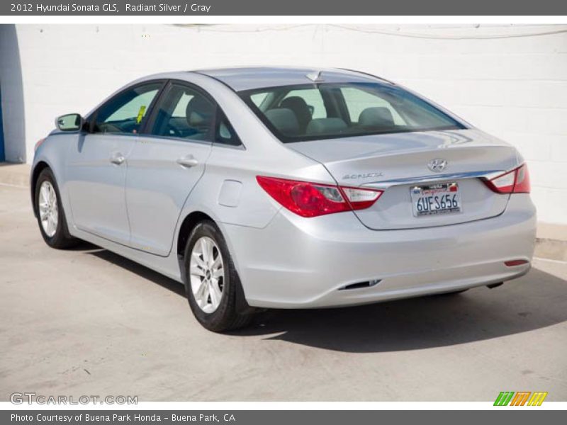 Radiant Silver / Gray 2012 Hyundai Sonata GLS