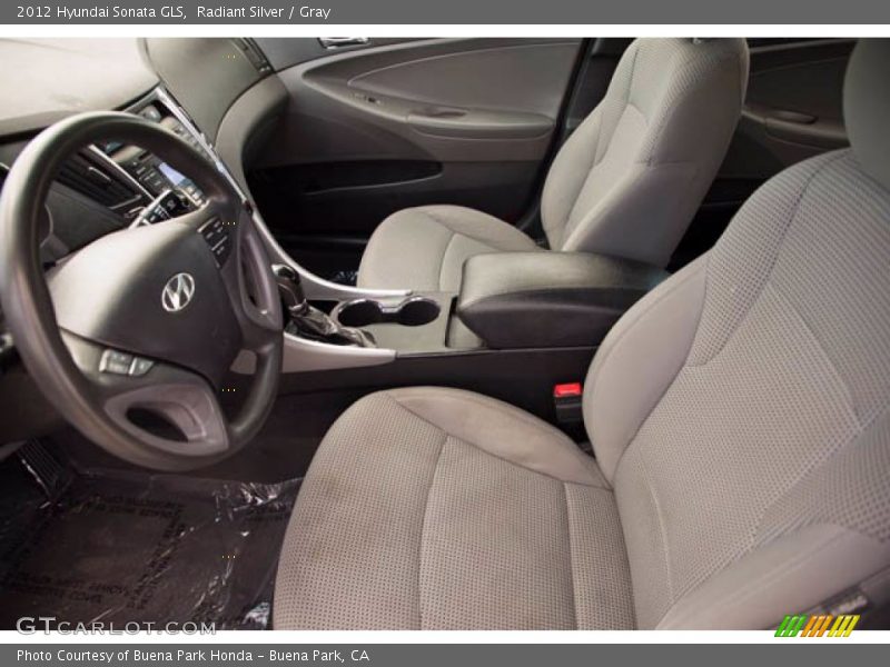 Radiant Silver / Gray 2012 Hyundai Sonata GLS