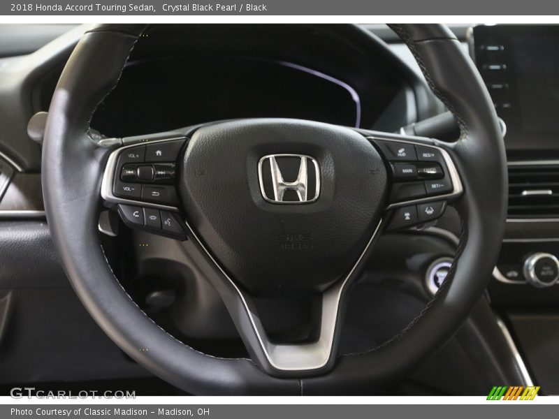Crystal Black Pearl / Black 2018 Honda Accord Touring Sedan