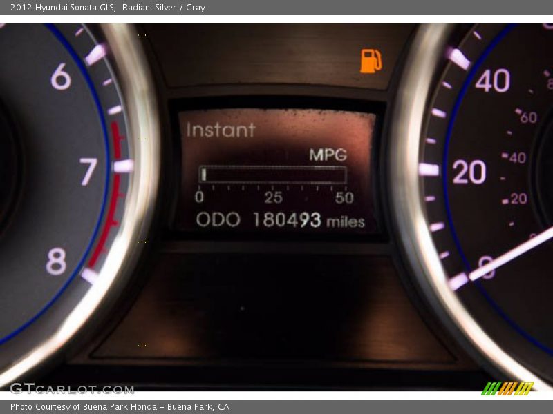 Radiant Silver / Gray 2012 Hyundai Sonata GLS