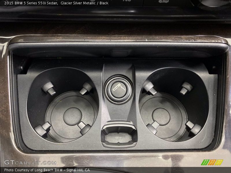 Glacier Silver Metallic / Black 2015 BMW 5 Series 550i Sedan