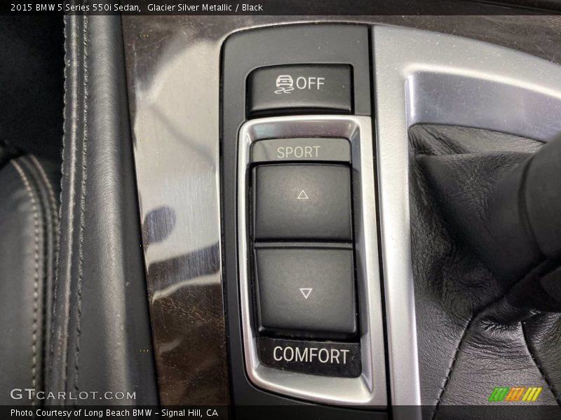 Glacier Silver Metallic / Black 2015 BMW 5 Series 550i Sedan