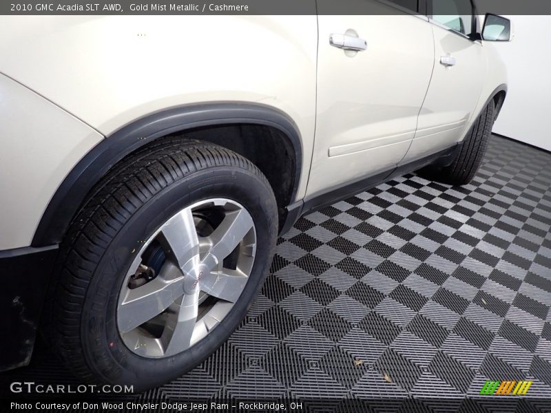 Gold Mist Metallic / Cashmere 2010 GMC Acadia SLT AWD