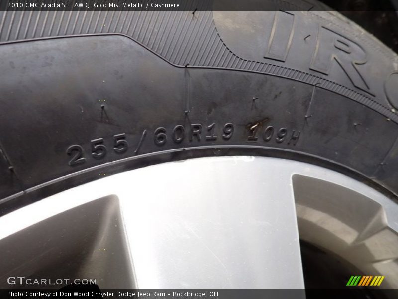 Gold Mist Metallic / Cashmere 2010 GMC Acadia SLT AWD