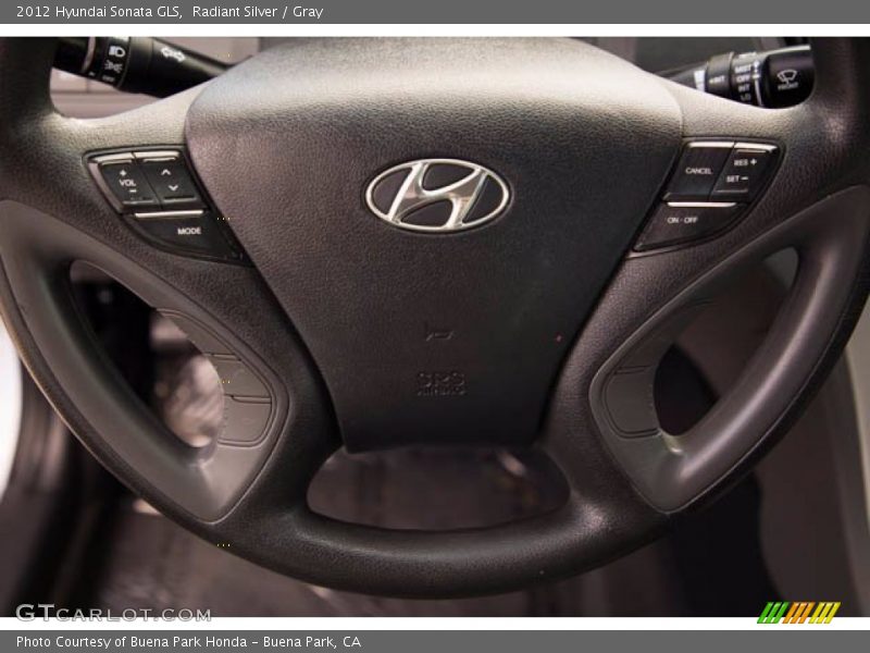 Radiant Silver / Gray 2012 Hyundai Sonata GLS