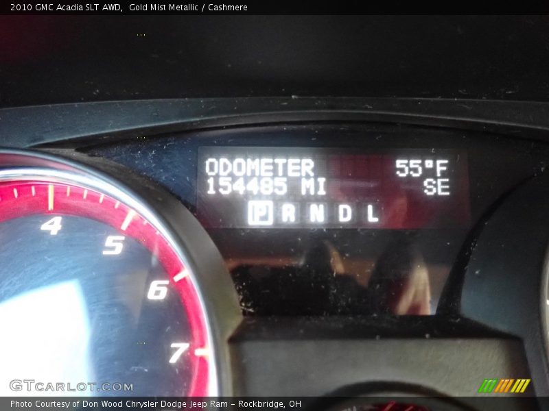 Gold Mist Metallic / Cashmere 2010 GMC Acadia SLT AWD