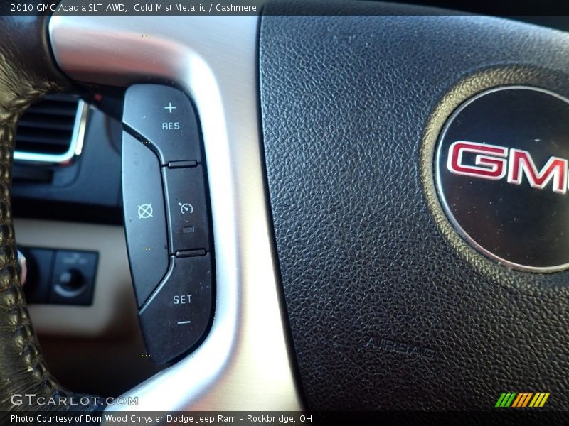Gold Mist Metallic / Cashmere 2010 GMC Acadia SLT AWD
