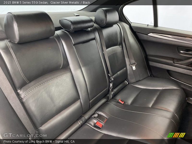 Rear Seat of 2015 5 Series 550i Sedan