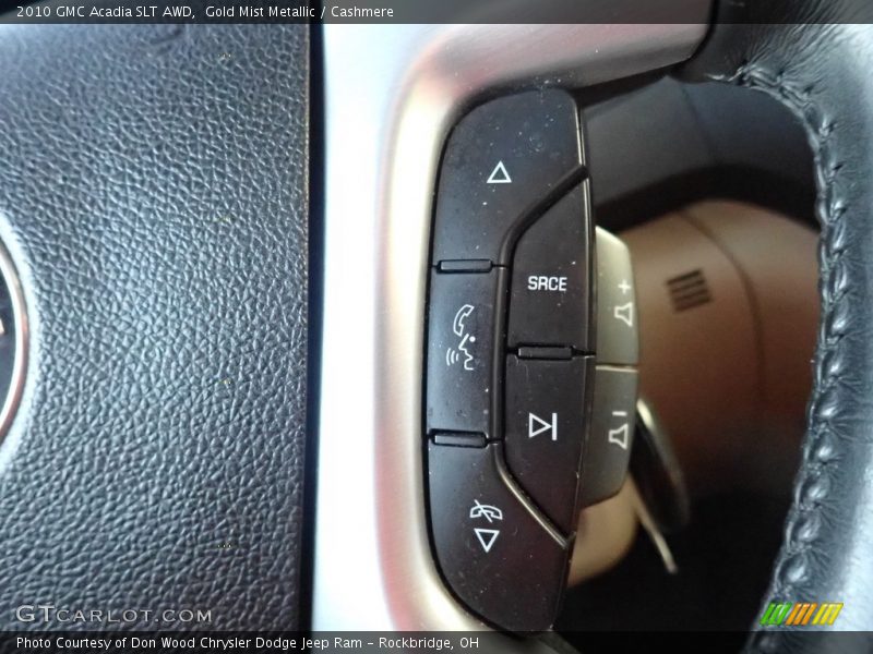 Gold Mist Metallic / Cashmere 2010 GMC Acadia SLT AWD