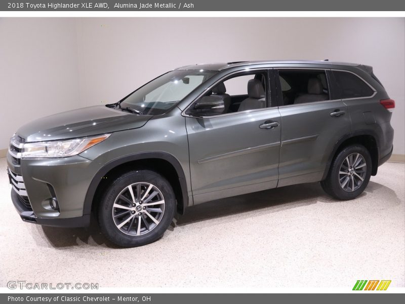 Alumina Jade Metallic / Ash 2018 Toyota Highlander XLE AWD