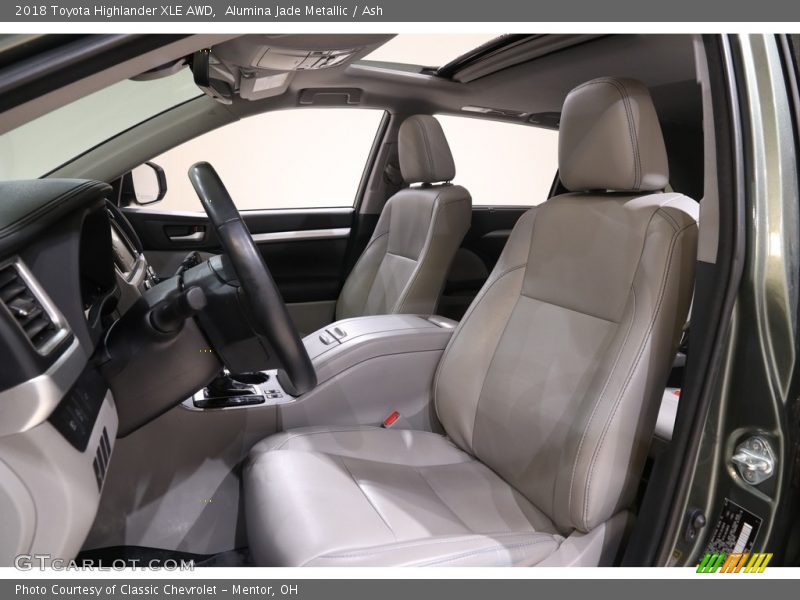 Alumina Jade Metallic / Ash 2018 Toyota Highlander XLE AWD
