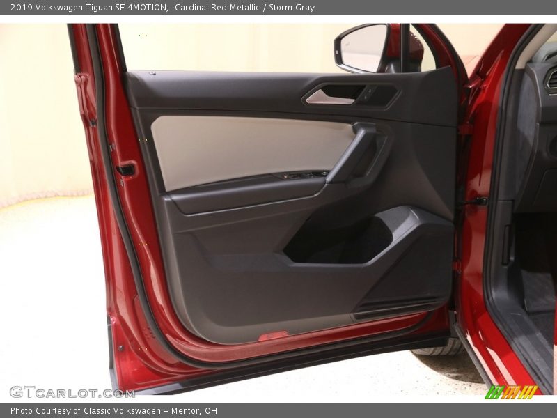 Cardinal Red Metallic / Storm Gray 2019 Volkswagen Tiguan SE 4MOTION