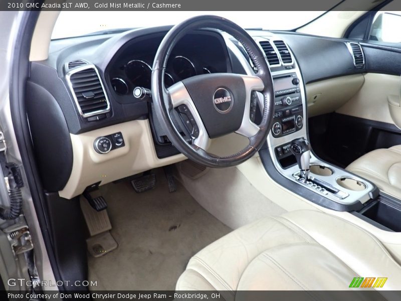 Gold Mist Metallic / Cashmere 2010 GMC Acadia SLT AWD