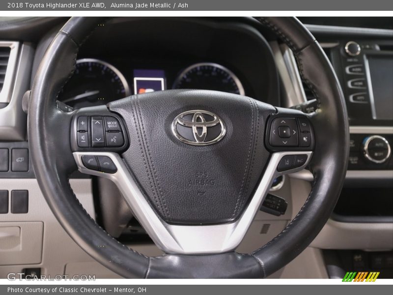 Alumina Jade Metallic / Ash 2018 Toyota Highlander XLE AWD