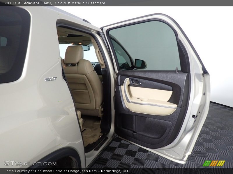 Gold Mist Metallic / Cashmere 2010 GMC Acadia SLT AWD