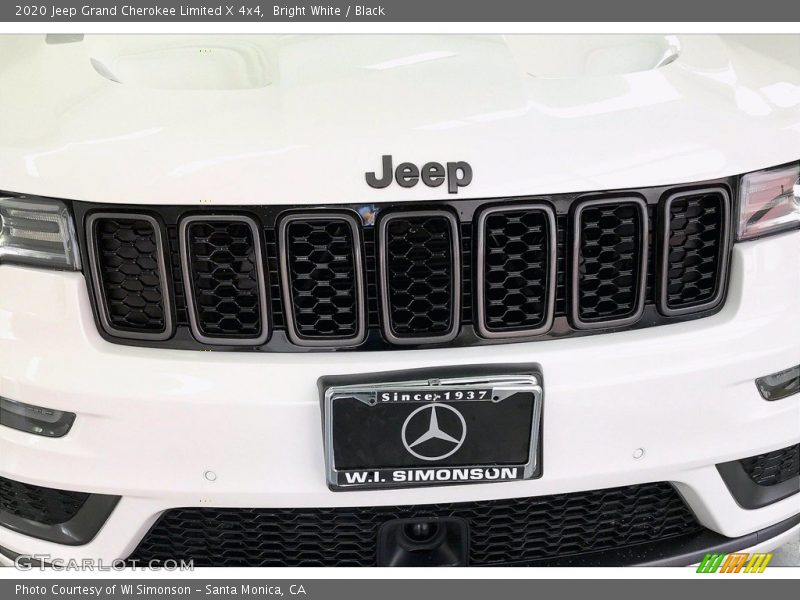 Bright White / Black 2020 Jeep Grand Cherokee Limited X 4x4