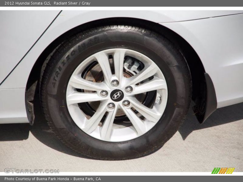 Radiant Silver / Gray 2012 Hyundai Sonata GLS