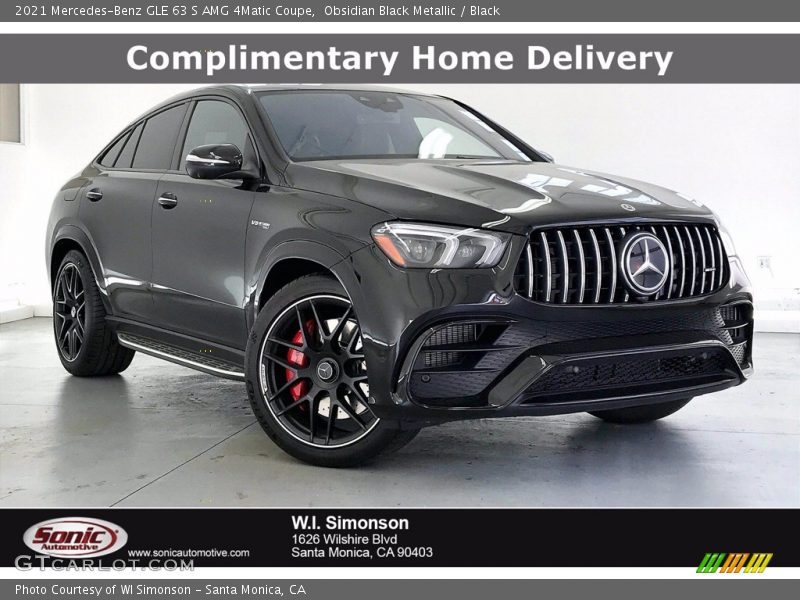 Obsidian Black Metallic / Black 2021 Mercedes-Benz GLE 63 S AMG 4Matic Coupe