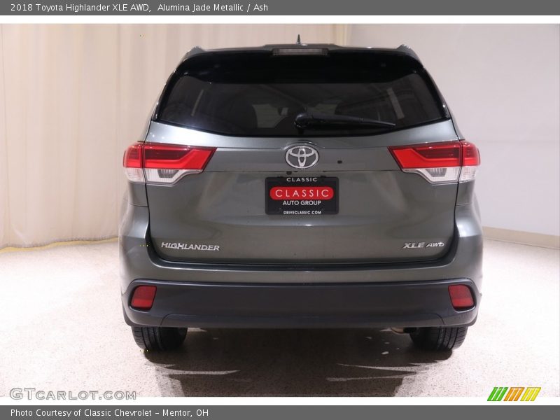 Alumina Jade Metallic / Ash 2018 Toyota Highlander XLE AWD