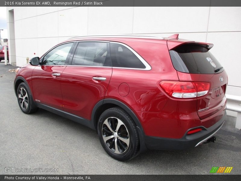Remington Red / Satin Black 2016 Kia Sorento EX AWD