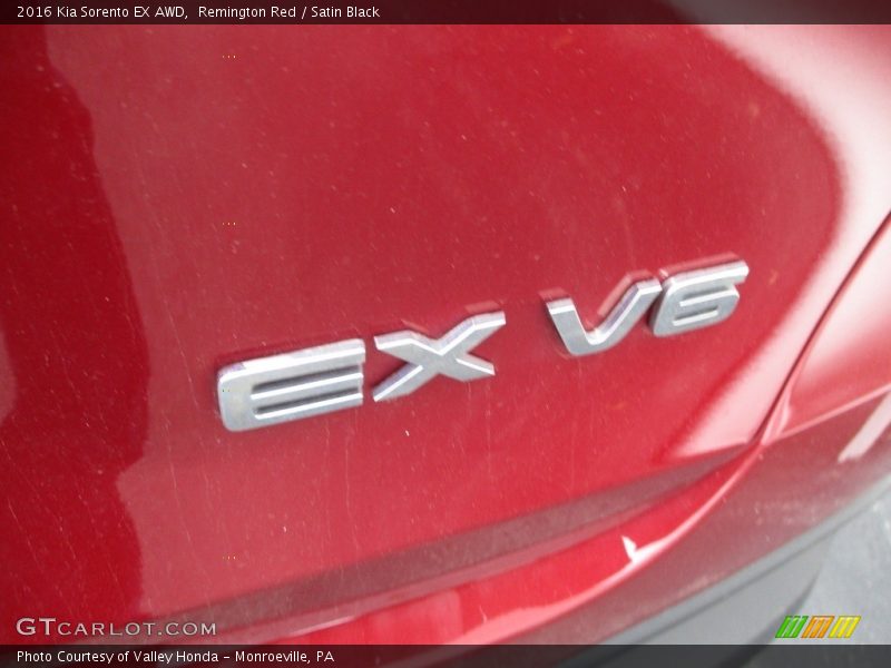 Remington Red / Satin Black 2016 Kia Sorento EX AWD
