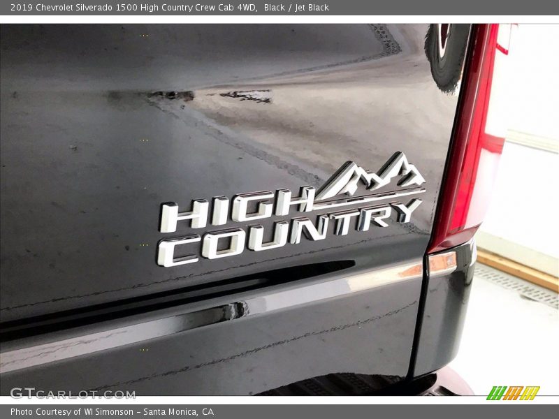 Black / Jet Black 2019 Chevrolet Silverado 1500 High Country Crew Cab 4WD
