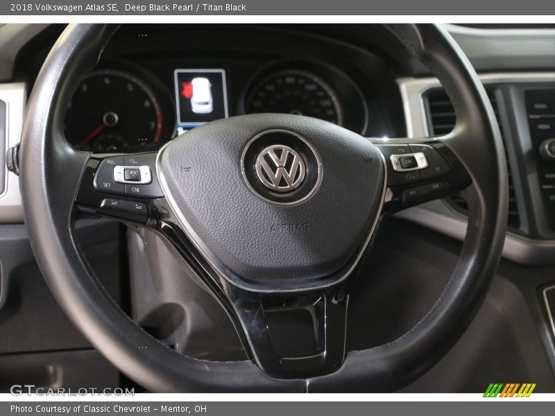 Deep Black Pearl / Titan Black 2018 Volkswagen Atlas SE