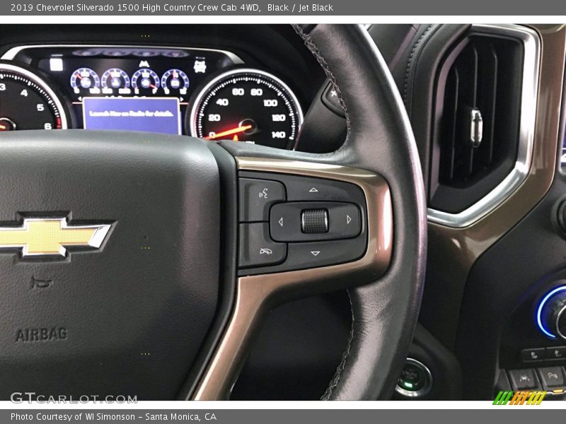 Black / Jet Black 2019 Chevrolet Silverado 1500 High Country Crew Cab 4WD