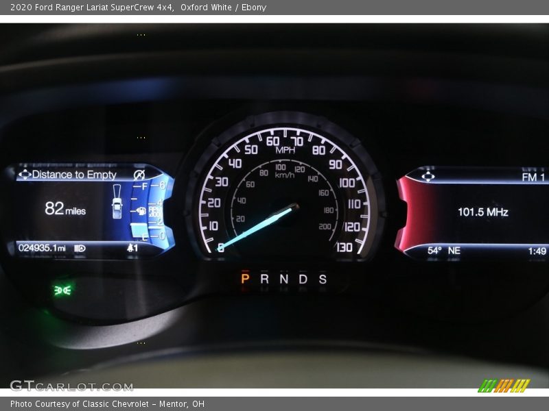  2020 Ranger Lariat SuperCrew 4x4 Lariat SuperCrew 4x4 Gauges