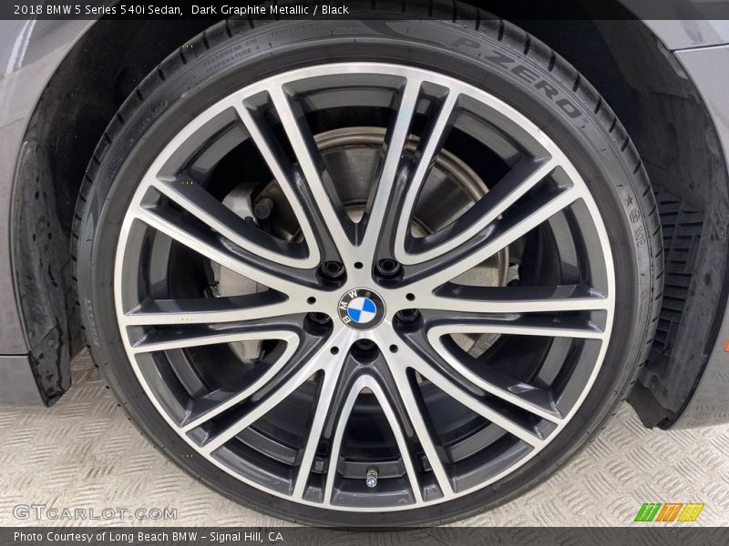 Dark Graphite Metallic / Black 2018 BMW 5 Series 540i Sedan