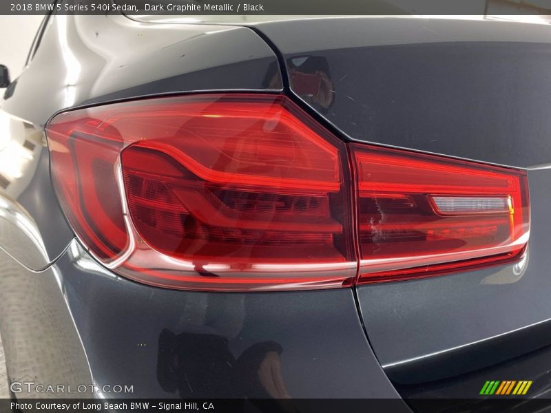 Dark Graphite Metallic / Black 2018 BMW 5 Series 540i Sedan
