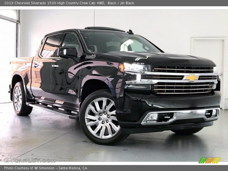 Black / Jet Black 2019 Chevrolet Silverado 1500 High Country Crew Cab 4WD