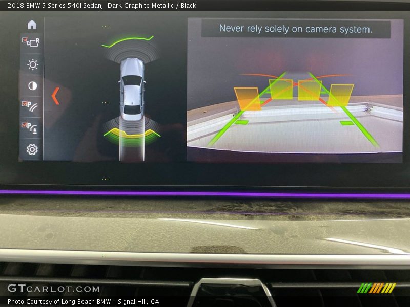 Dark Graphite Metallic / Black 2018 BMW 5 Series 540i Sedan