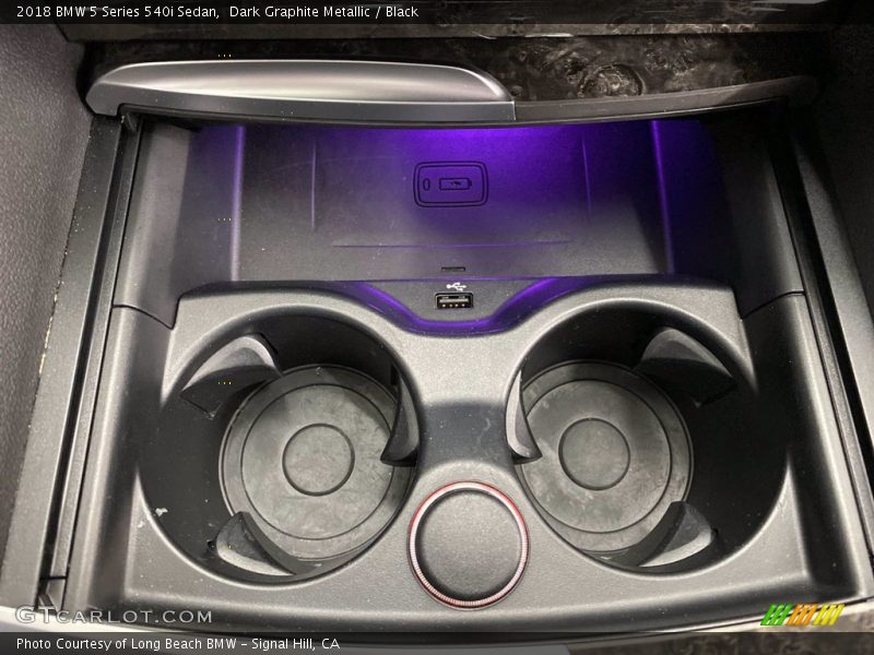 Dark Graphite Metallic / Black 2018 BMW 5 Series 540i Sedan