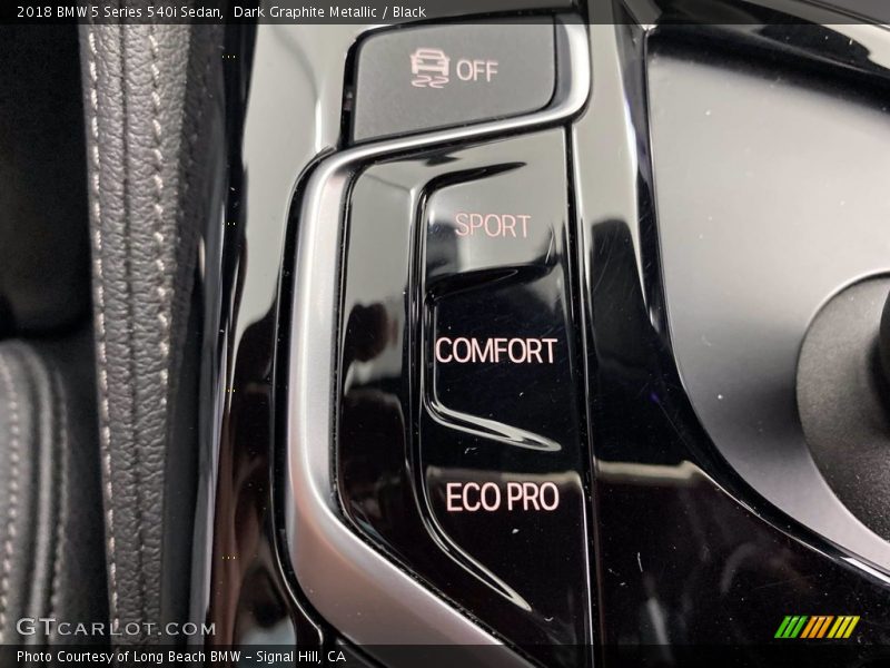 Dark Graphite Metallic / Black 2018 BMW 5 Series 540i Sedan