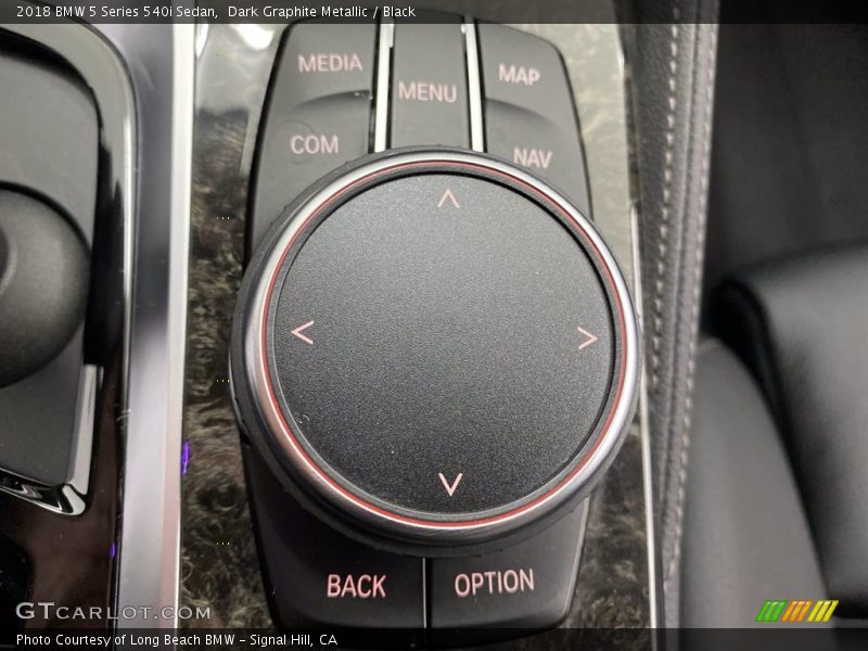 Dark Graphite Metallic / Black 2018 BMW 5 Series 540i Sedan