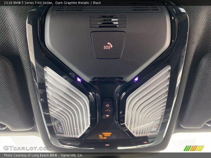 Dark Graphite Metallic / Black 2018 BMW 5 Series 540i Sedan