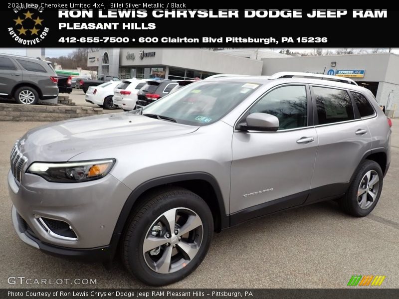 Billet Silver Metallic / Black 2021 Jeep Cherokee Limited 4x4