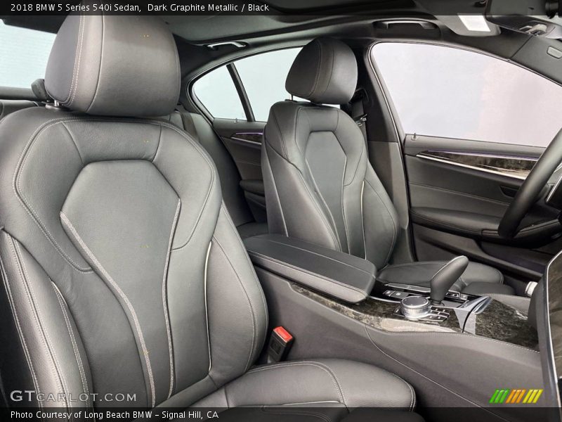 Dark Graphite Metallic / Black 2018 BMW 5 Series 540i Sedan